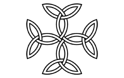 Cross of Triquetras (Carolingian Cross) Meaning
