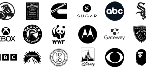 Most Famous Logos in Black&White