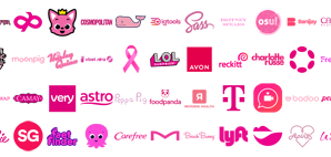 Most Famous Logos in Pink
