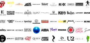 Most Famous Musicians and Bands Logos