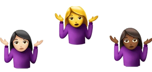 Shoulder Shrug Emoji